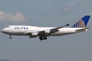 United Airlines am Flughafen Los Angeles