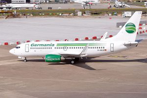 Germania am Flughafen Friedrichshafen