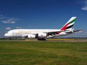 Emirates am Flughafen Hamburg