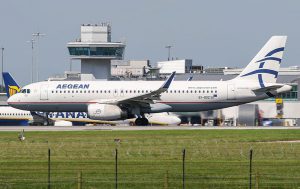 Aegean Airlines am Flughafen Wien