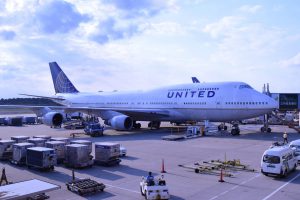 United Airlines am Flughafen Frankfurt