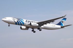 Egypt Air am Flughafen Frankfurt