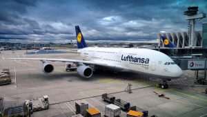 Lufthansa am Flughafen Palermo