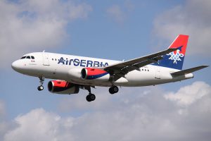 Air Serbia am Flughafen Sarajevo