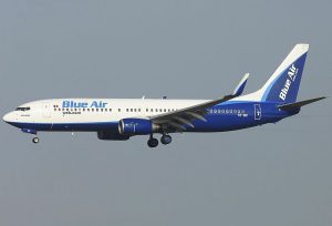 Blue Air am Flughafen Bukarest